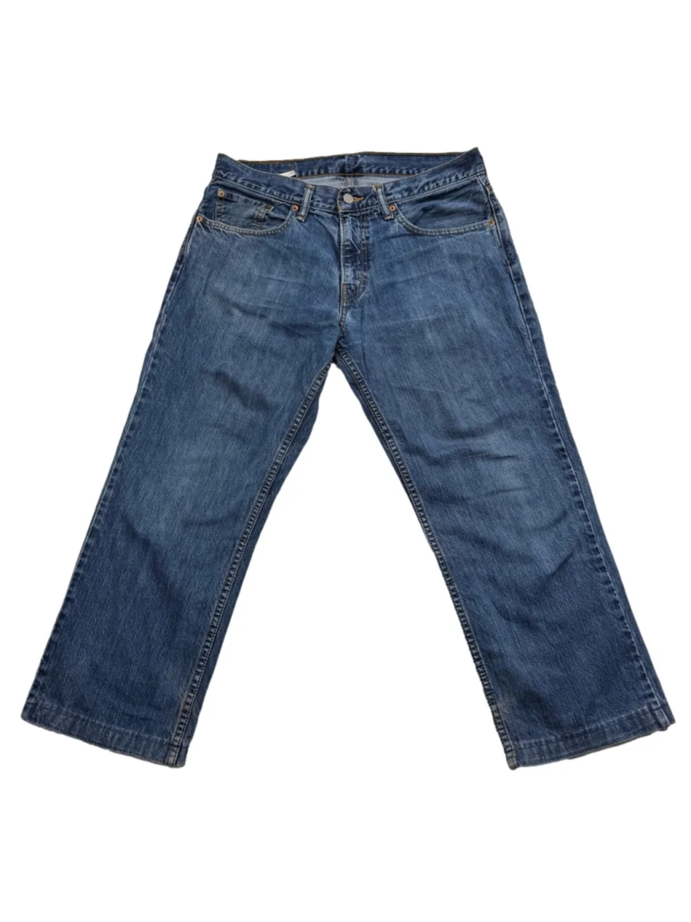 Men's Levi's 531 34x25 Cropped Hemmed Athletic Slim Fit Jeans Blue (34x34 Tag)